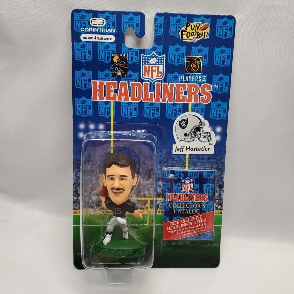 NIB Vintage 1996 Oakland Raiders Jeff Hostetler Headliners